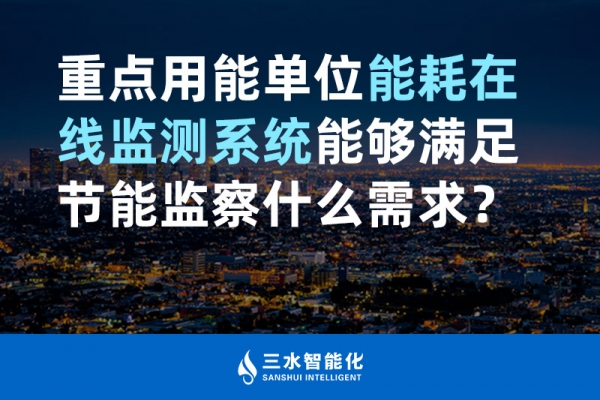 重點用能單位能耗在線監(jiān)測系統(tǒng)能夠滿足節(jié)能監(jiān)察什么需求？